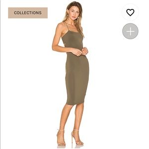 Alexander Wang Olive Green Strappy Dress Small